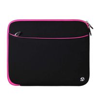 12 inch Slim Zippered Protective Soft Neoprene Cushion Carrying Case Sleeve for Microsoft Surface Pro 6, Pink