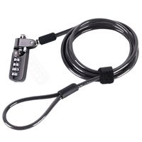 Notebook Security Locks,V-Resourcing Portable Combination Cable Lock with 4 Digit Password Protections & Sturdy Thick Security Cable for PC/Laptop and Projectors