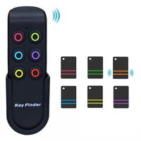 Key Finder, Remote Pet Wallet Wireless RF Item Locator, Item Tracker Device 1 RF Transmitter and 6 Receivers to Easily Find Your Keys, Pet, Wallet, Purse, TV Remote, Phone and Make Life Easier