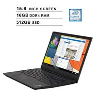Lenovo Newest ThinkPad E590 15.6-Inch Business Laptop, Intel Quad Core i5-8265U up to 3.9 GHz, Intel UHD 620, 16GB DDR4 RAM, 512GB SSD, USB-C, HDMI, WiFi, Bluetooth, Windows 10 Pro