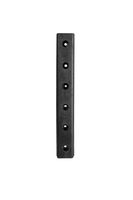 Rubber Molded Dock Bumper, Rectangular, 6 Holes, 30" Length, 4-1/2" Width, 3" Depth