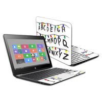 MightySkins Skin Compatible with HP Chromebook 11 G5 11.6" - Stranger Alphabet | Protective, Durable, and Unique Vinyl Decal wrap Cover | Easy to Apply, Remove, and Change Styles | Made in The USA