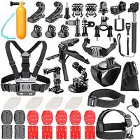 Neewer 62-in-1 Action Camera Accessory Kit for GoPro Hero 4/5 Session, Hero 7 6 5, DJI OSMO Action SJ4000/5000/6000/7000, Nikon, Sony Sports DV in Swimming Rowing Climbing Bike Riding Camping