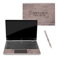 MightySkins Skin Compatible with HP Pavilion x360 14" (2018) - Carpe Diem | Protective, Durable, and Unique Vinyl Decal wrap Cover | Easy to Apply, Remove, and Change Styles | Made in The USA