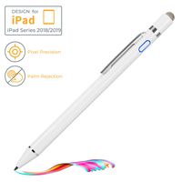 Active Stylus for iPad Pen with Palm Rejection,Compatible with Apple Pencil 2nd Gen Stylus for iPad Pro 11 inch,iPad Pro 12.9 3rd Gen,iPad 6th/7th Gen,Air 3rd Gen,High Precise Digital Pencil,White