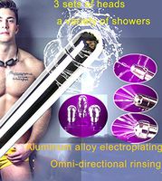 3 Heads Aluminum Enema Nozzle Shower Vaginal Anal Douche System Cleaner Vaginal Anal Cleaner Eden Fghk