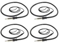 4) New BOSS MRANT10 45" Dipole Marine/Boat Audio Hideaway Flexible Antenna Bike