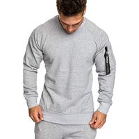 Padaleks Men's Sweatshirt Pullover O Neck Knitted Sweater Tops Autumn Winter Casual Comfortable Tee Outwear Blouse Gray