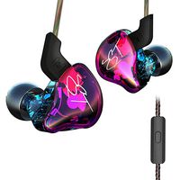Dilvpoetry KZ ZST Dynamic Hybrid Dual Driver in Ear Earphones with Mic (Colorful)