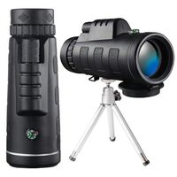 High Powered Monocular Telescope [2019 Upgraded Version] with Smartphone Holder & Tripod, Waterproof Monocular for Bird Watching, Camping, Hiking, Match