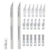 Craft Knifes, Premium Aluminium Alloy & Steel Blades Utility Knives Wood Carving Knife, Art Carving Knife, Engraving Hobby Knives for Crafts Arts Drawin