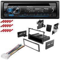 CACHÉ KIT2464 Bundle w/Single Din Car Stereo Bluetooth CD Receiver for 1998-2002 Honda Accord w/Smart Sync, Pandora Control, Spotify, Front USB, AUX Input w/in Dash Installation Kit (4item)