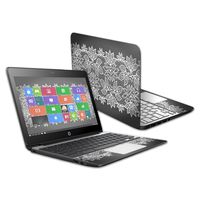 Mightyskins Skin Compatible with Hp Chromebook 11 G5 11.6" - Floral Lace | Protective, Durable, and Unique Vinyl Decal Wrap Cover | Easy to Apply, Remove, and Change Styles | Made in The USA