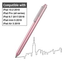 MoKo Active Stylus Pen Fit with iPad, High Sensitivity Rechargeable Pencil Capacitive Digital Pen Compatible iPad Pro 9.7/10.5/11/12.9,iPad 10.2/Mini 5/iPad Air 3 2019,iPad 9.7 2017/2018 - Rose Gold