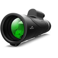 Allo 12x42 High Power HD Monocular Telescope, Low Night Vision Monocular for Adults with Phone Adapter and Tripod - Bird Watching, Hunting, Camping, Traveling, Outdoor Sports