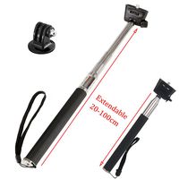 XSHOT Extendable Handheld Telescopic Monopod Action Camera Selfie Stick for Gopro Hero 6 5/AKASO/APEMAN/Campark 4K Waterproof Action Sports Camera