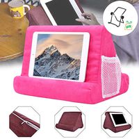 LCLHOME Multi-Angle Soft Pillow Lap Stand Folding Tablet PC Soft Pillow Knee Stand Yoruii Tablet Computer Pillow Stand Bookshelf Reading Stand iPad Folding Triangle for iPad Tablets
