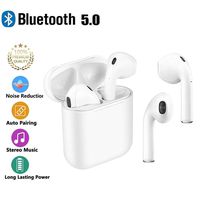 Bluetooth Wireless Headset Touch Bluetooth 5.0 Headphones with Mic Handsfree Sweatproof Mini in-Ear Sports Earphones Noise Cancelling Headsets for Most Bluetooth Smartphones-White