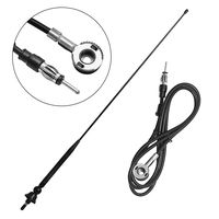 ASOOLL Black Boat Marine Radio Antenna FM AM Aerial 26.5 inch for Car Turk ATV UTV Yacht Tractor RV