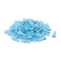 uxcell 16-14 AWG Wire Male Female Spade Crimp Terminal Connectors Blue 35Sets