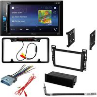 CACHÉ KIT2448 Bundle W/Car Stereo with Bluetooth, Backup Camera for 2005 - 2009 Pontiac G6 Double DIN Multimedia DVD Touchscreen Receiver W/Complete Installation Kit (5Item)