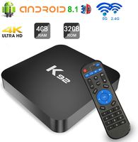Android TV Box 8.1, SAMMIX K92 Smart TV Box 4GB+32GB Amlogic S905X2 Quad-Core 64bit Cortex-A53 with Dual-WiFi 5G/2.4G, 3D 4K Ultra HD/Gigabit Ethernet/BT 4.1/USB 3.0 Android Box Media Player