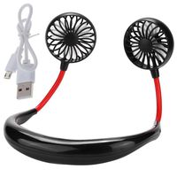 Neck Fan Portable USB Rechargeable Mini Neckband Fan 360 Degree Adjustment Handfree Wearable Cooler Fans for Traveling/Camping/BBQ/Gym/Outdoor/Office(3 Speed ,5-10 Working)