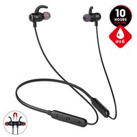 [Newest 2019]Wireless Bluetooth Headphones for Workout Gym Running,10hrs Playtime Neckband Wireless Sport Earbuds,JT SOUND Magnetic Earphones w/Mic,IPX6 Waterproof Headphones for iOS Android(Upgraded)