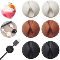 Cable Clips Wire Holder Desk Cord Charger Organizer Under Desk Cable Management for Table/Car/TV Cord/Wall/Computer/Phone Charger Cable/USB Cable/Mouse/Headphone/Office Cubicle Wire Holder