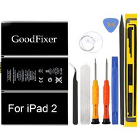 GoodFixer for Apple iPad 2 Battery Replacement A1395,A1396,A1397, with Complete Repair Tools, New 0 Cycle - 6930mAh Li-ion Replacement Battery [365 Days Warranty]