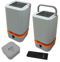 Wolverine WIOS-5.8 Wireless Indoor-Outdoor 5.8GHz and Bluetooth Dual Band Surround Sound Twin Speakers (Gray)