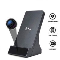 LIZVIE Spy Camera WiFi Hidden Camera with Wireless Phone Charger 720P Security Cameras Nanny Cam with Motion Detection, Phone Remotely Monitoring/Support 2.4GHz WiFi No Night Vision