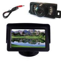 Waterproof Car Rear View Backup Camera+4.3'' LCD Color Display Car Screen Car Reverse Monitor