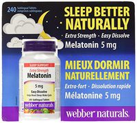 Webber naturals melatonin 5 milligram tablets, 240 Count
