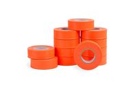 AdirPro 12 Pack Fluorescent Flagging Tape, 150' X 1'' Wide - Multipurpose Neon Marking Tape - Great Visual Labeling & Tagging for Home & Workplace Use (Fluorescent Orange)