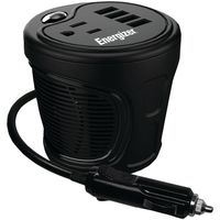 ENERGIZER EN180 12-Volt Cup Holder Power Inverter (180 Watts) - TWO YEARS PARTS & LABOR Warranty