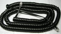 Black 25' Ft Long Handset Phone Cord for Samsung Phone OfficeServ DS ITP SMT Series 5014D 5021D 5121D 5112D 5112L 5114D 5121D i3105 i5210 i5220 I5230 i5243 i5343 Curly Coil by DIY-BizPhones