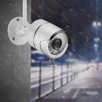 3-Pack UltraHD 4K (8MP) Outdoor Security IP Turret PoE Camera, 3840x2160, 164ft NightVision, 2.8mm Lens, IP67 Weatherproof, MicroSD Recording (128GB), White (3PACK-IP8M-T2499EW)
