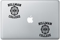 Hillman College FlashDecals3092 Set Of Two (2x) , Decal , Sticker , Laptop , Ipad , Car , Truck