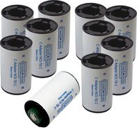Pack of 10 C Size Converter Case, AA to C battery adaptor, 1 AA Battery to 1 C Size Adaptor Spacer(no batteries included)