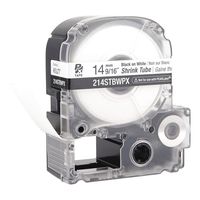 K-Sun Heat Shrink Tube, Black On White, 0.562Inw