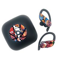 Alquar Stickers for Beats PowerBeats Pro 2019 Skin Abstract Art Audio Decal - Waterproof,Aesthetic,Trendy Stickers, Extra Durable 100% Vinyl (Basketball)