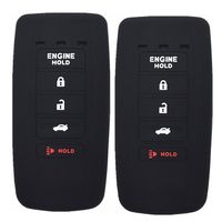 Ezzy Auto A Pair Silicone Rubber Key Fob Case Key Covers Key Jacket Skin Protector fit for Acura MDX RDX RLX ILX TLX