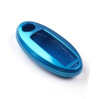 New Blue Paint Metallic Color Plastic Key Shell Cover Holder fit for NISSAN Smart Remote Key Fob key shell cover holder
