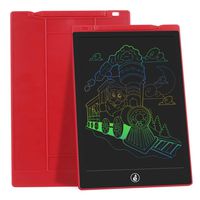 JefDiee LCD Writing Tablet Drawing Board, 11-Inch Colorful Screen Electronic Drawing Pad for Kids Doodle Board Writing Pad Gifts for Kids at Home, School and Office (Red)