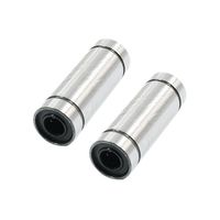 Uxcell a14041400ux1070 2Pcs LM6LUU 6mm Shaft Dia Double Wide Sealed Linear Motion Bearing, 0.47" width, 0.24 Metal