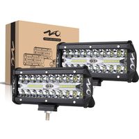 7inch LED Light Bar 2pcs 240W Offroad Driving Lights LED Pods Spot Flood Combo Beam Fog lights Waterproof Led Work Lights for UTV ATV Jeep Truck Boat