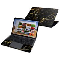 Mightyskins Skin Compatible with Apple MacBook Air 13" (2018) - Black Gold Marble | Protective, Durable, and Unique Vinyl Decal Wrap Cover | Easy to Apply, Remove, and Change Styles | Made in The USA