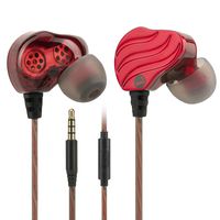 in Ear Earbuds, Kicoeoy Wired Headphones Dual Dynamic Drivers Earphones with Mic and Remote, Stereo Heavy Bass Sport Ear Buds Noise Isolating Headsets for 3.5mm Jack Plug Phone