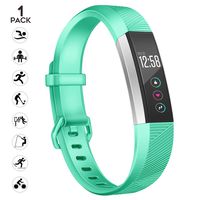 sunyfeel Replacement Bands Compatible for Fitbit Alta HR and Alta, Fashion Sports Silicone Personalized Bracelet with Metal Clasp for Alta HR/Alta